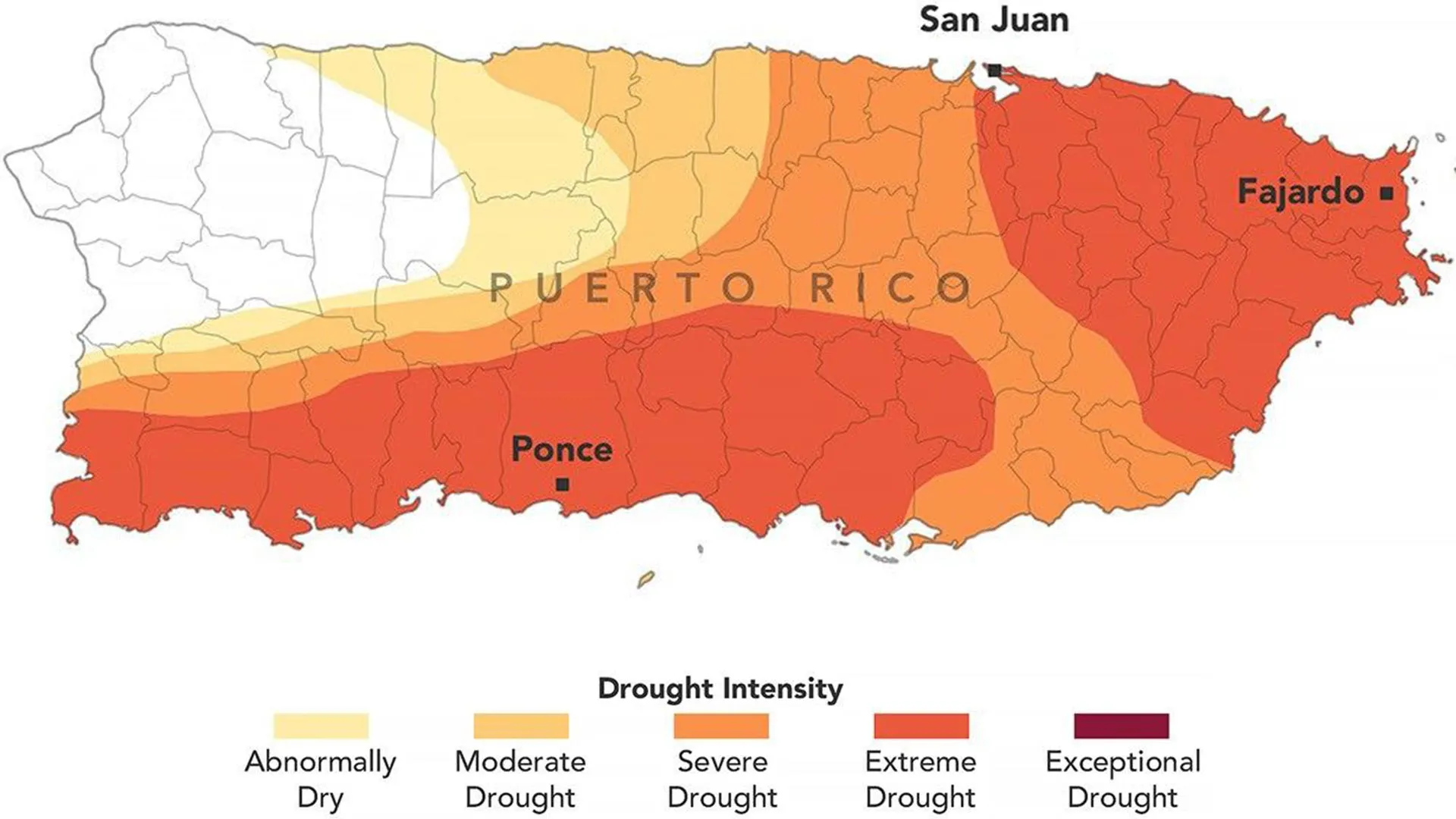 Extreme Drought Spreads Across Puerto Rico