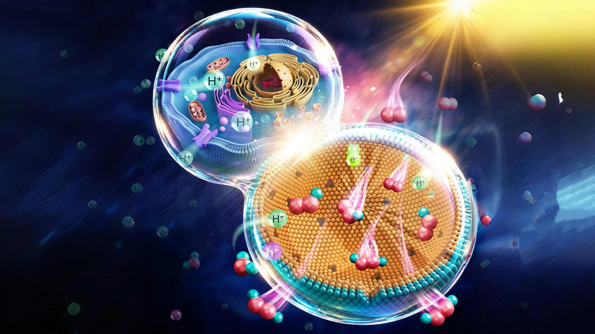 Nanoreactor Boosts Solar Chemistry
