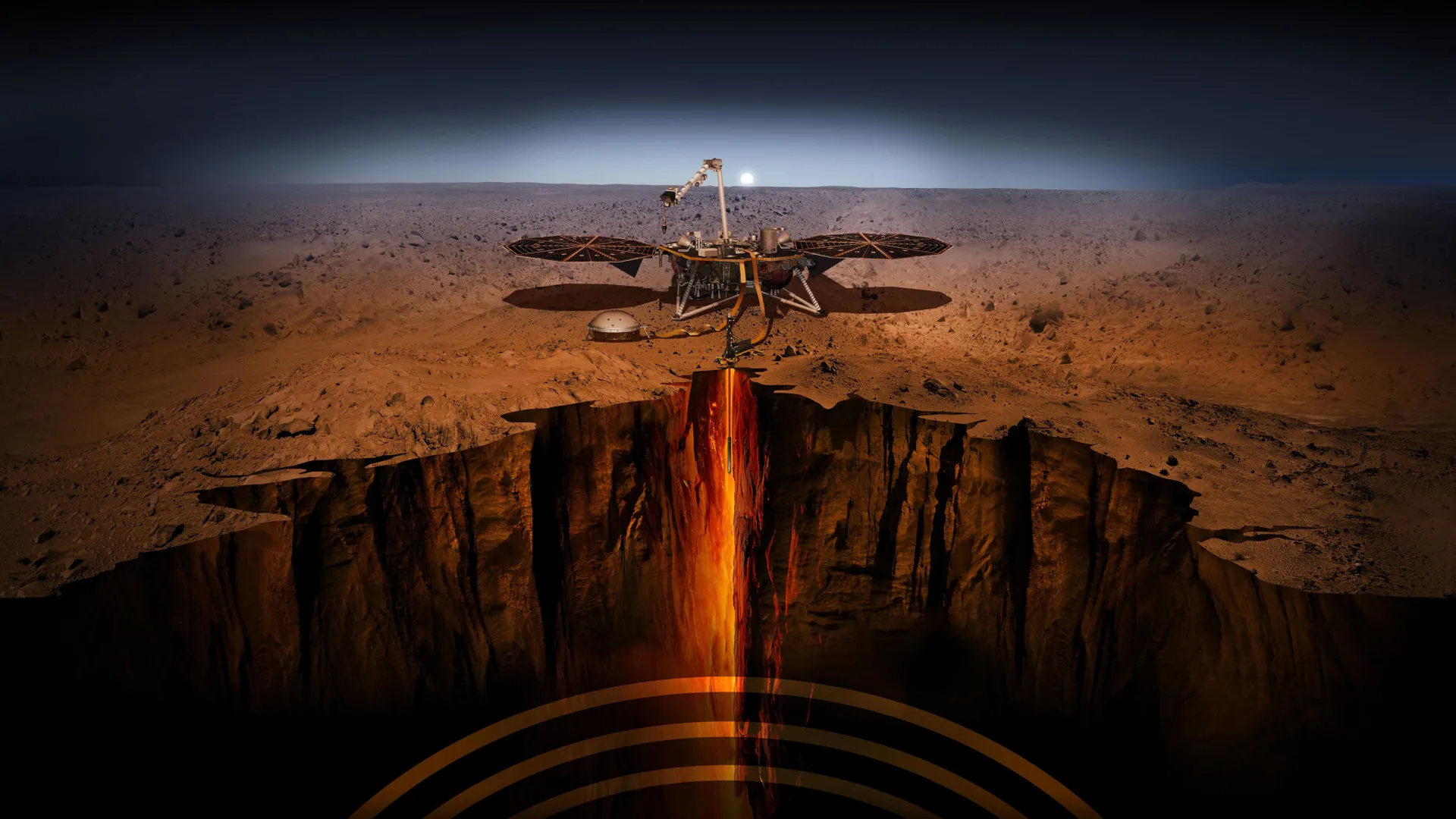Vast Magma Systems Found Beneath Mars