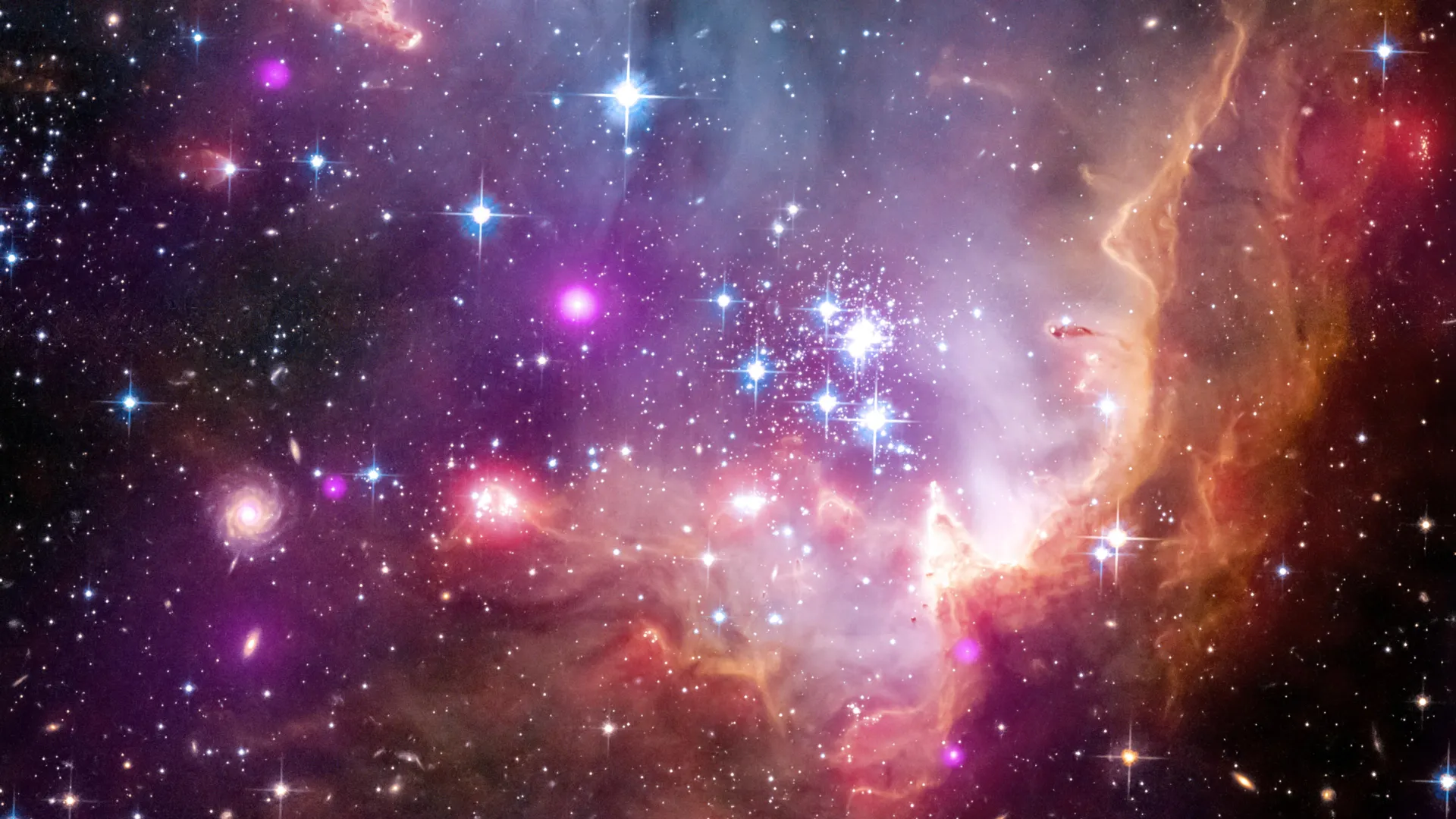 Nearby Galaxy Shattered by Cosmic Crash