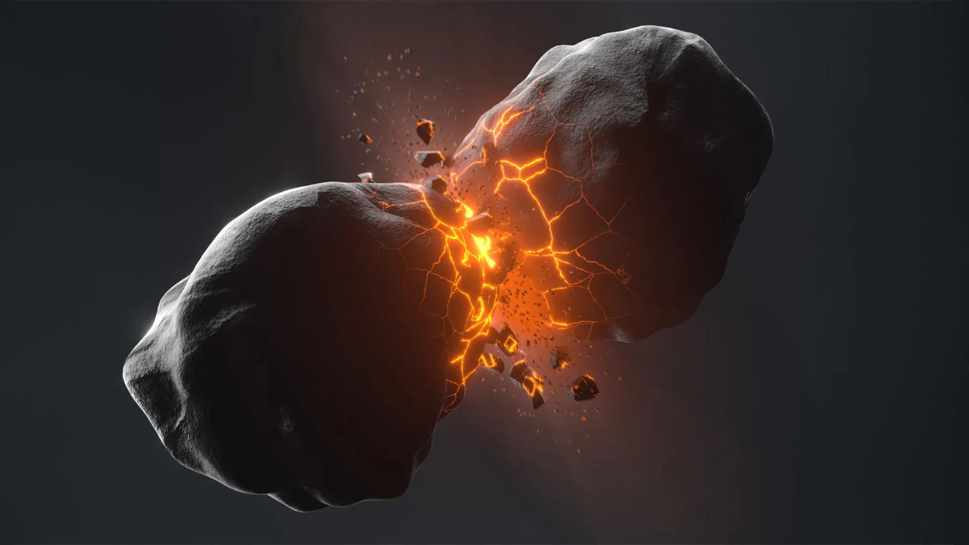 Giant Collisions Rock a Nearby Star