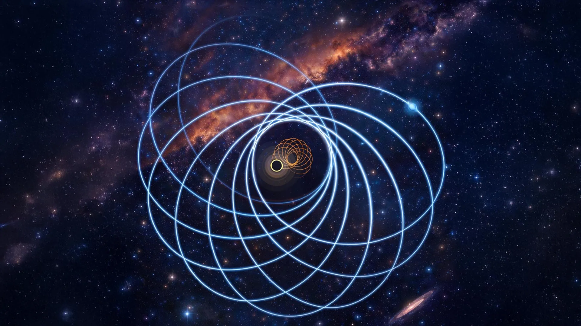 Strange Oval Orbit in Black Hole Collision
