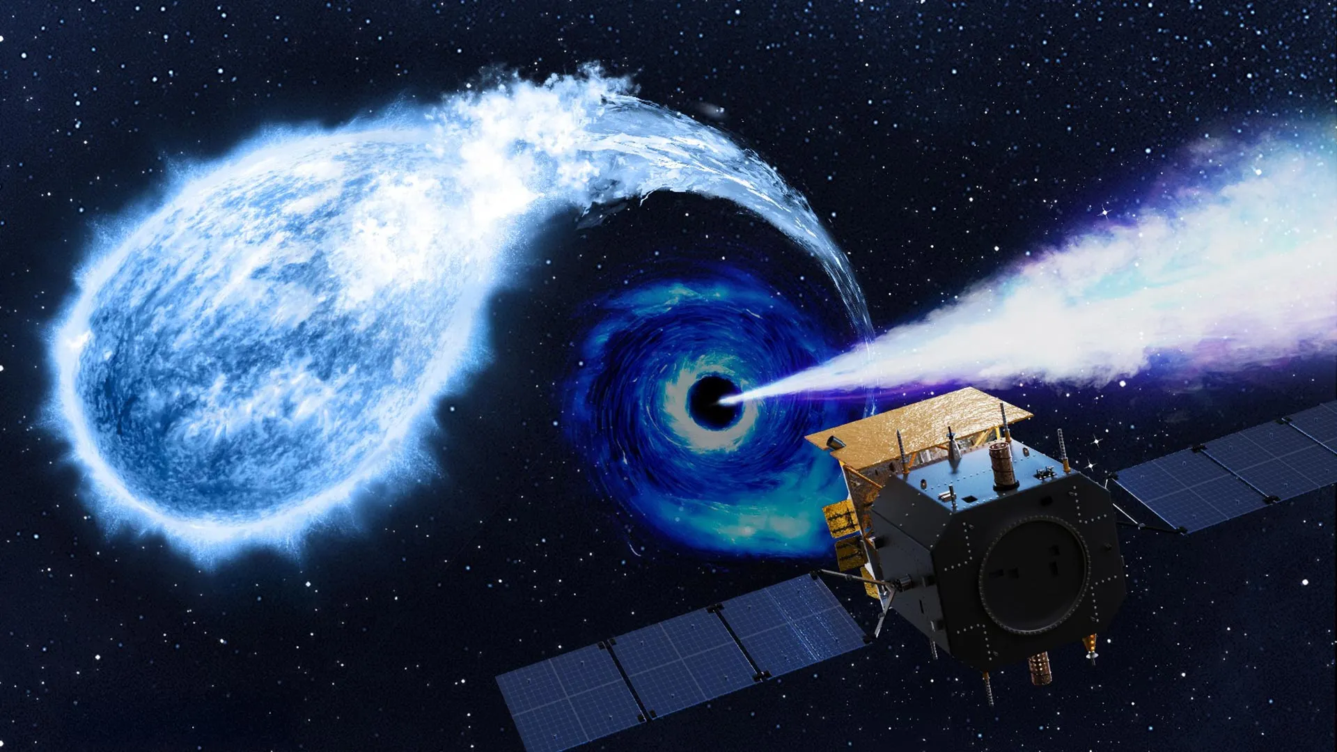 Black Hole Tears Apart White Dwarf