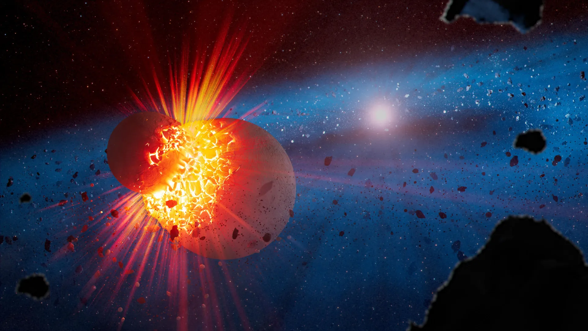 Webb Reveals Planet-Shattering Collisions