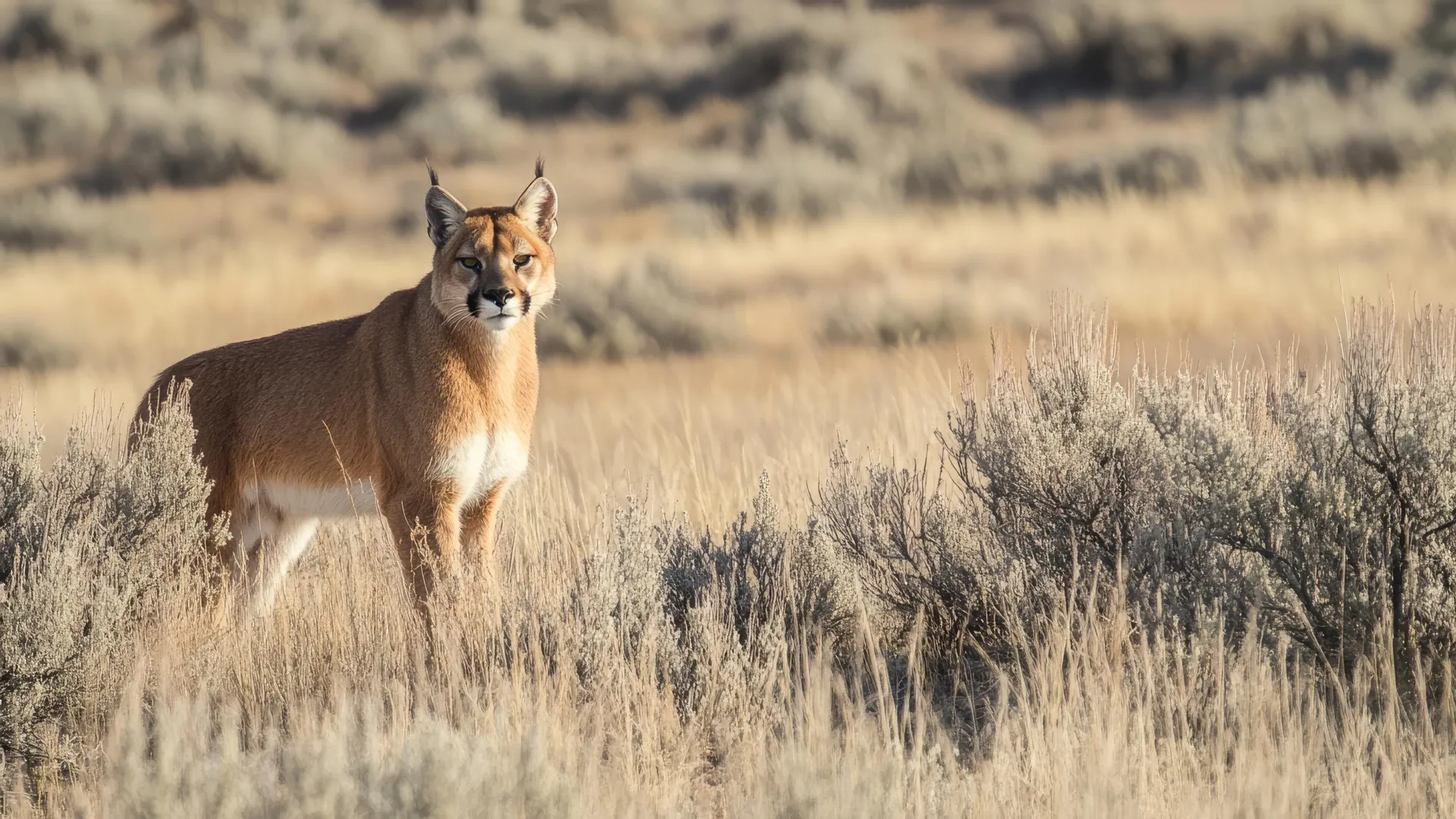 Wolves Stealing Cougar Kills in Yellowstone