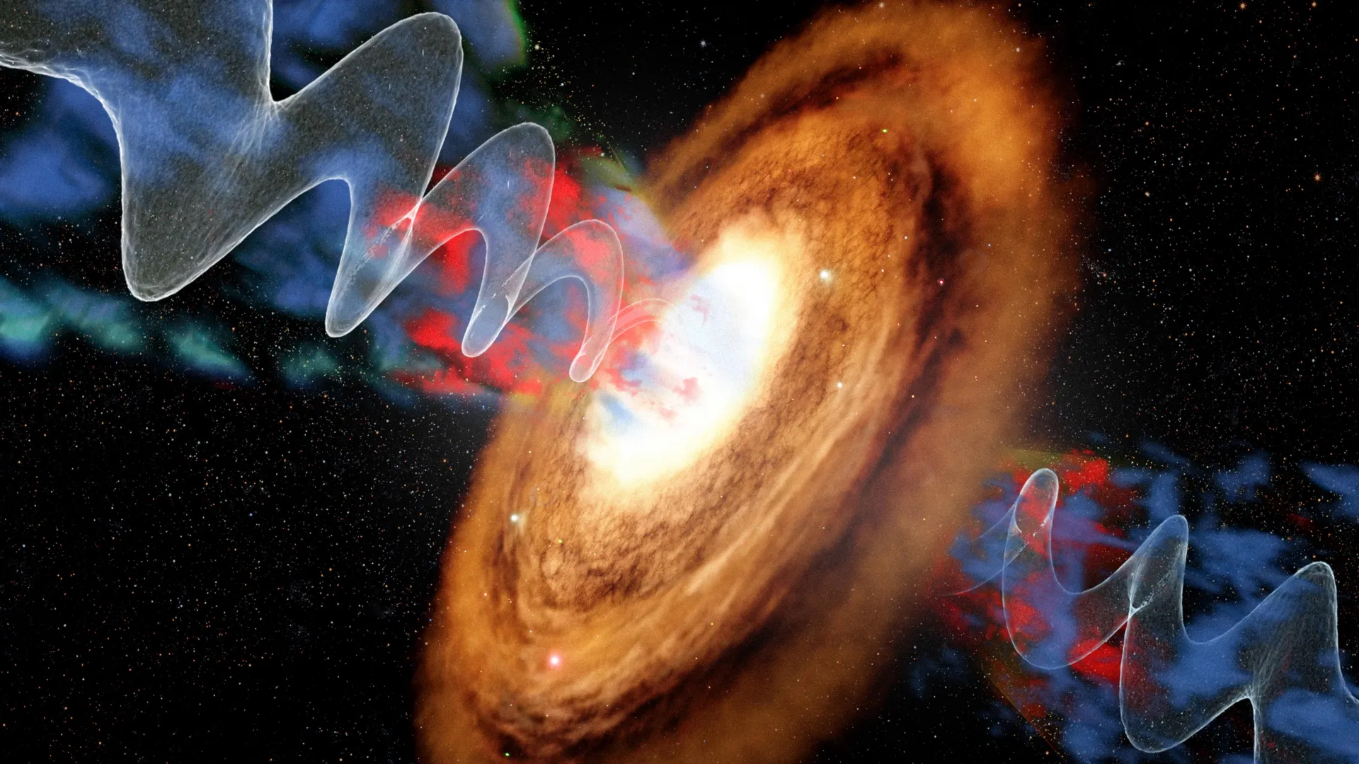 Webb Detects Massive Galactic Eruption