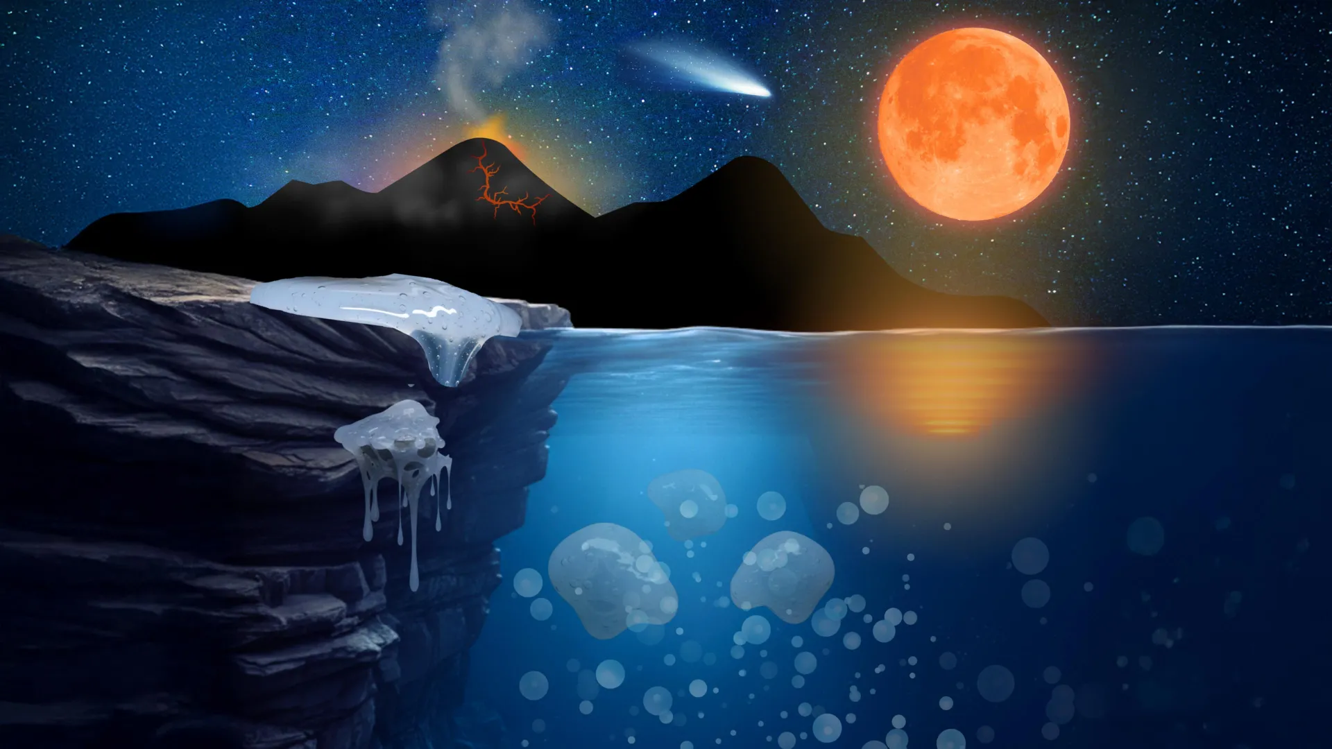 Life May Have Started as Sticky Goo