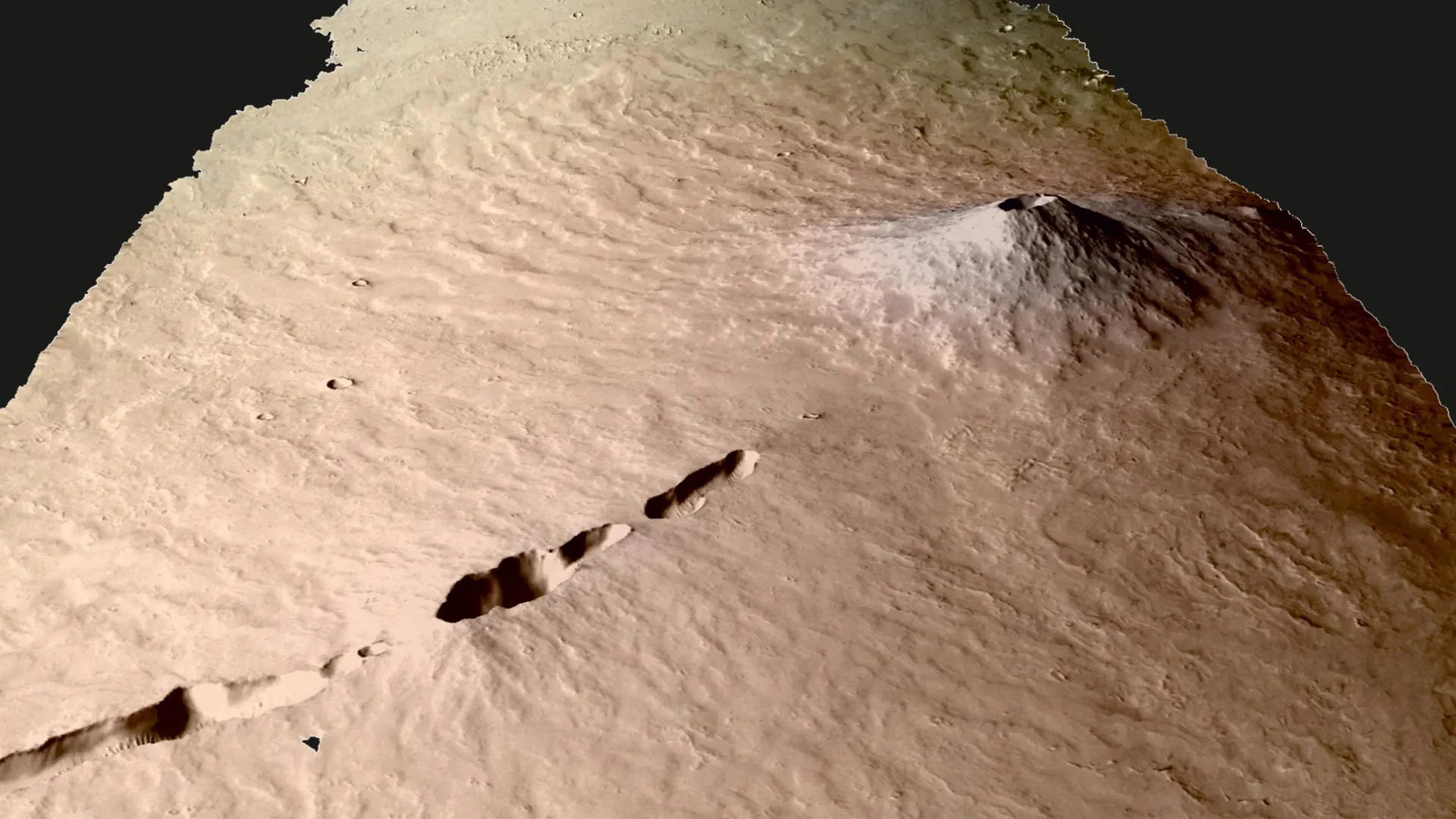 Young Mars Volcano Hid Complex Magma Engine