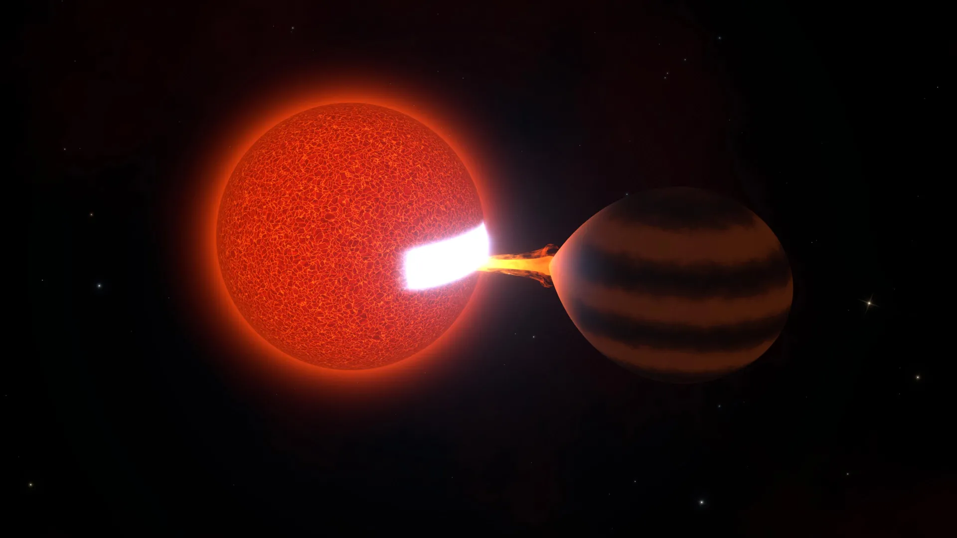 A Star Is Having a Billion-Year Feast